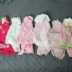 12m Girls Spring/Summer Rompers